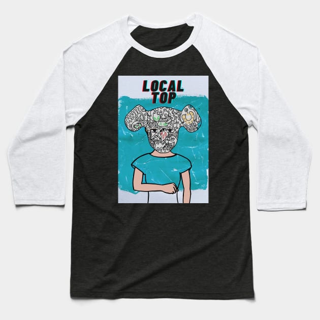 Rekt Podcast - Local Top Baseball T-Shirt by dGEN Network